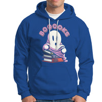 Halloween Reading Hoodie Booooks Cute Ghost Boo Sheet - Wonder Print Shop