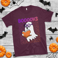 Halloween Reading T Shirt Booooks Cute Ghost Nerd Boo Sheet - Wonder Print Shop
