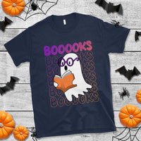 Halloween Reading T Shirt Booooks Cute Ghost Nerd Boo Sheet - Wonder Print Shop