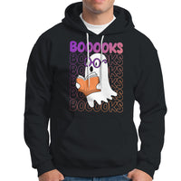 Halloween Reading Hoodie Booooks Cute Ghost Nerd Boo Sheet - Wonder Print Shop