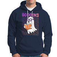 Halloween Reading Hoodie Booooks Cute Ghost Nerd Boo Sheet - Wonder Print Shop