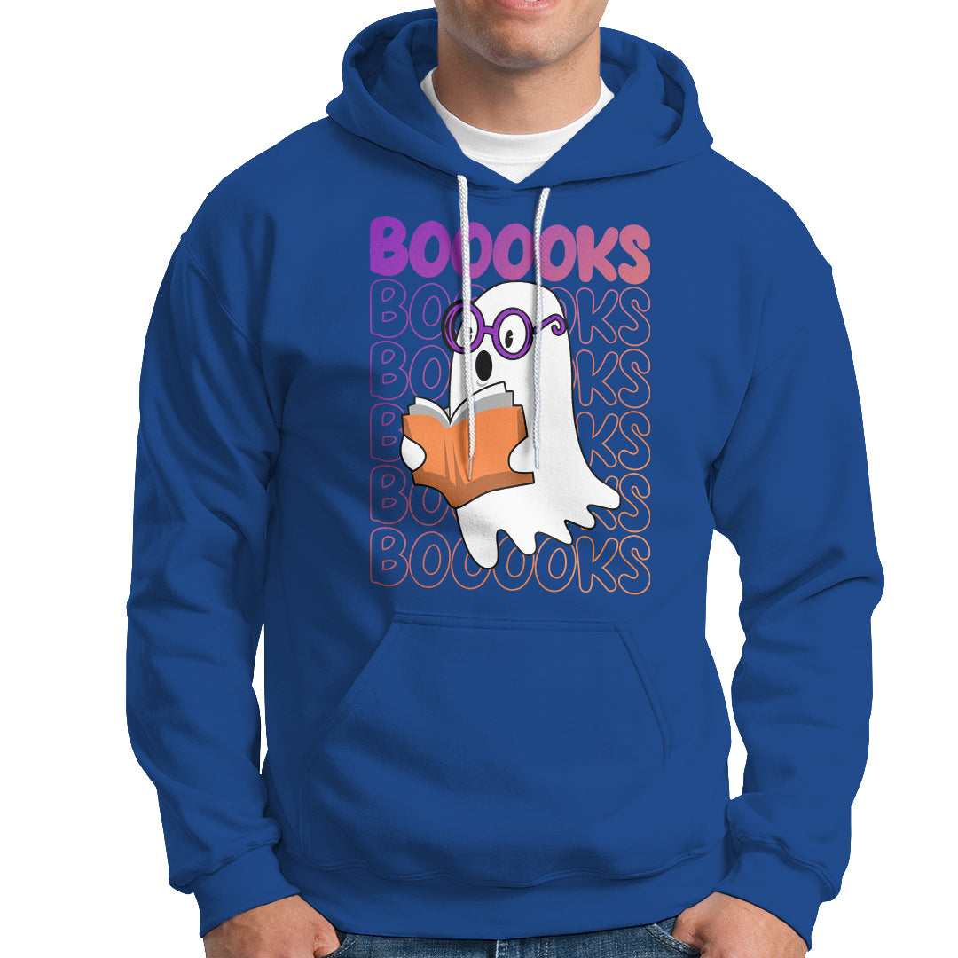 Halloween Reading Hoodie Booooks Cute Ghost Nerd Boo Sheet - Wonder Print Shop
