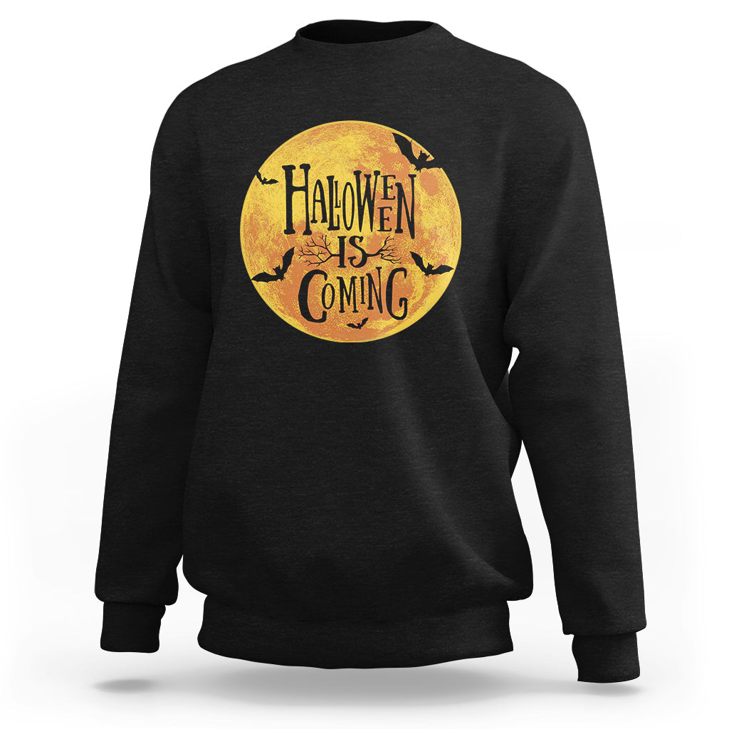 Halloween Season Sweatshirt Spooky Season Is Coming Scary Night - Wonder Print Shop