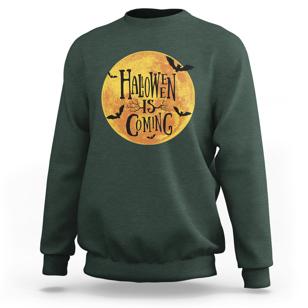 Halloween Season Sweatshirt Spooky Season Is Coming Scary Night - Wonder Print Shop