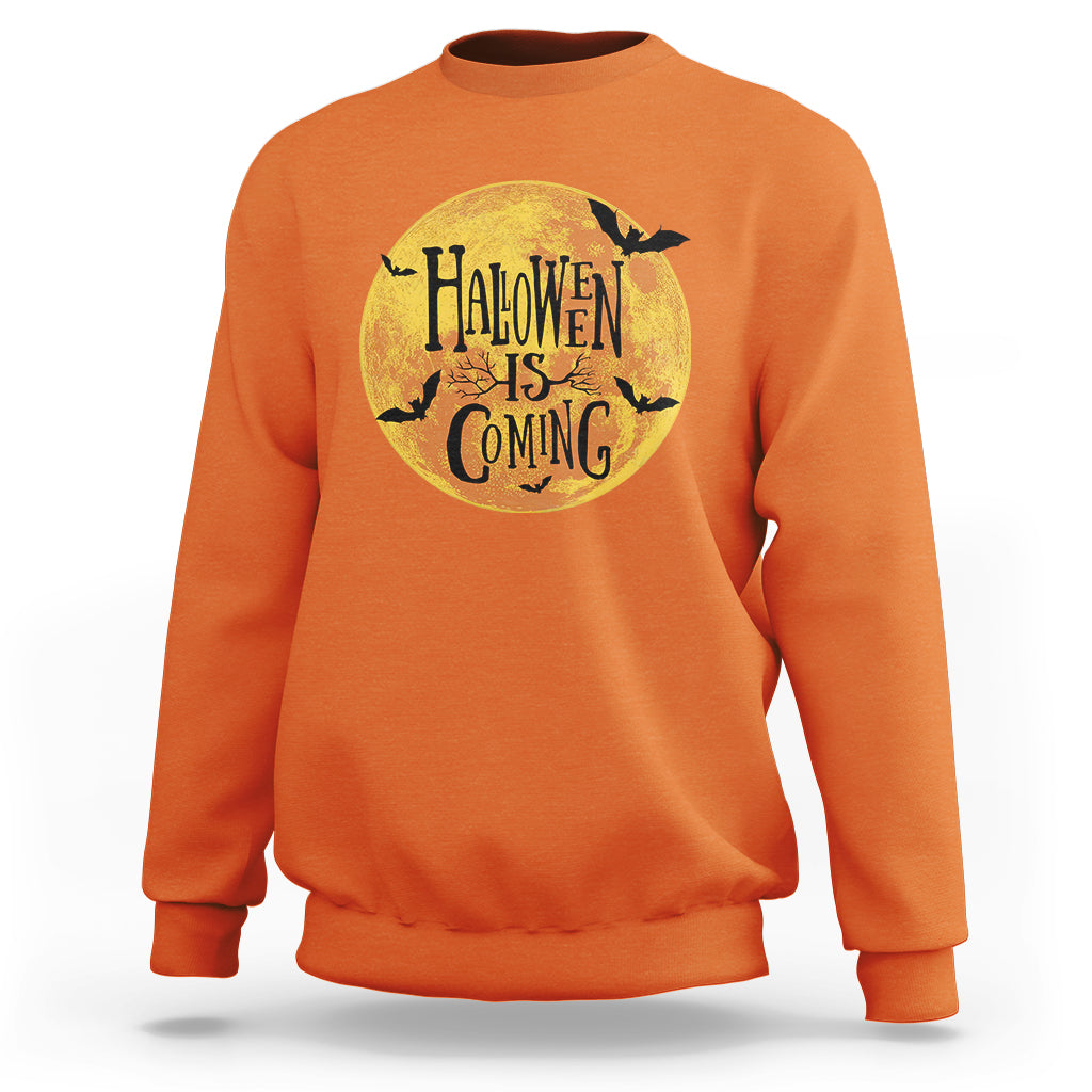 Halloween Season Sweatshirt Spooky Season Is Coming Scary Night - Wonder Print Shop