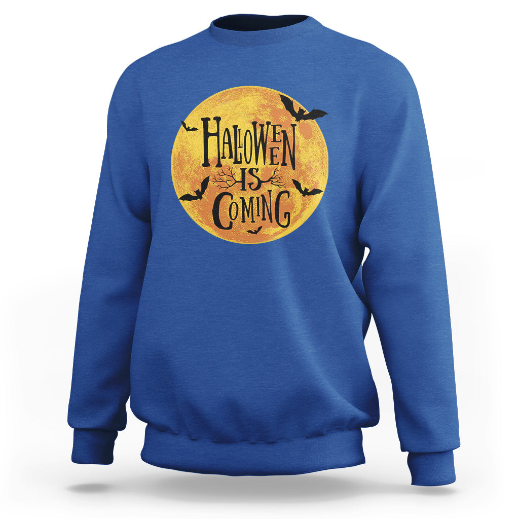 Halloween Season Sweatshirt Spooky Season Is Coming Scary Night - Wonder Print Shop