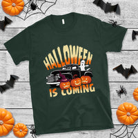 Halloween Season T Shirt Spooky Season Is Coming Scary Pumpkin Car - Wonder Print Shop