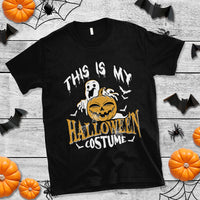 Scary Pumpkin T Shirt This Is My Halloween Costume Boo Sheet - Wonder Print Shop