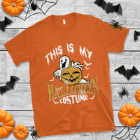 Scary Pumpkin T Shirt This Is My Halloween Costume Boo Sheet - Wonder Print Shop