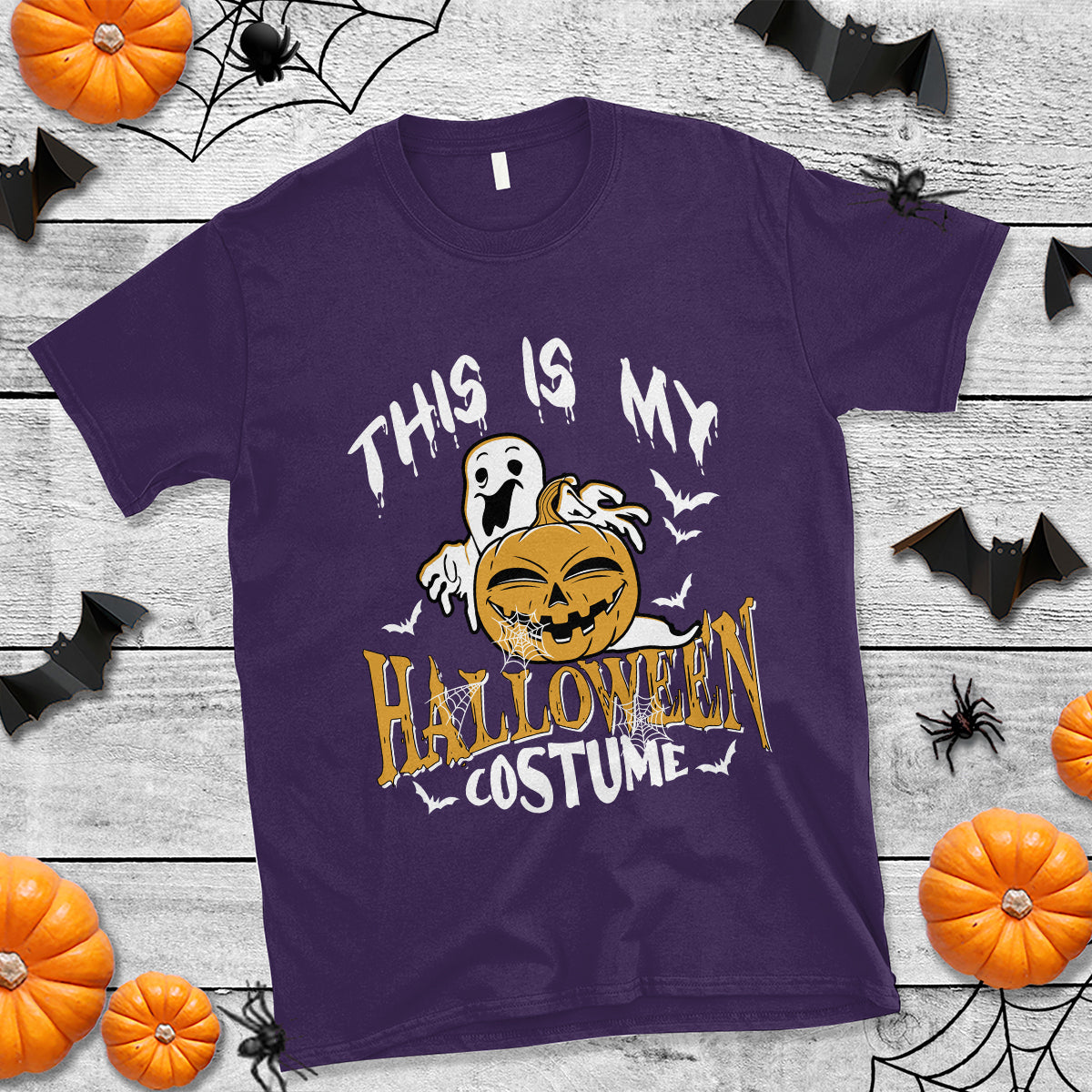 Scary Pumpkin T Shirt This Is My Halloween Costume Boo Sheet - Wonder Print Shop