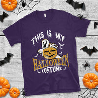Scary Pumpkin T Shirt This Is My Halloween Costume Boo Sheet - Wonder Print Shop