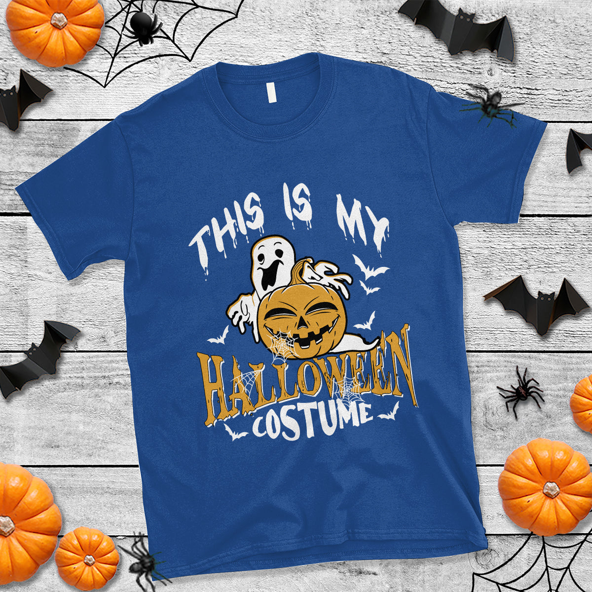 Scary Pumpkin T Shirt This Is My Halloween Costume Boo Sheet - Wonder Print Shop