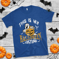Scary Pumpkin T Shirt This Is My Halloween Costume Boo Sheet - Wonder Print Shop