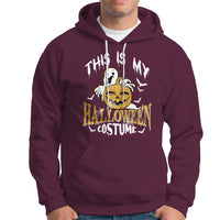 Scary Pumpkin Hoodie This Is My Halloween Costume Boo Sheet - Wonder Print Shop