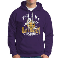 Scary Pumpkin Hoodie This Is My Halloween Costume Boo Sheet - Wonder Print Shop