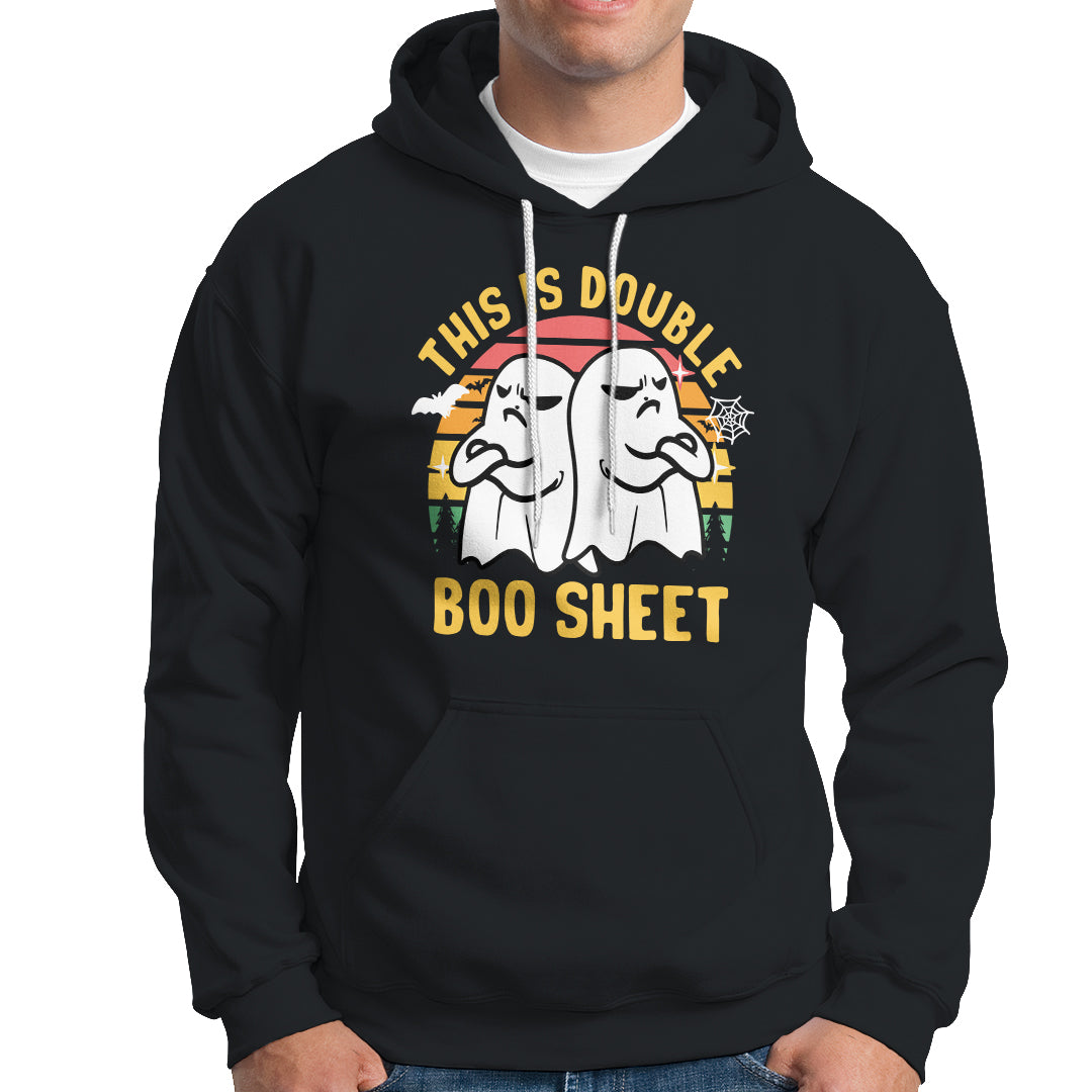 Funny Boo Sheet Hoodie Funny Halloween Boo Ghost Costume This is Double Boo Sheet - Wonder Print Shop