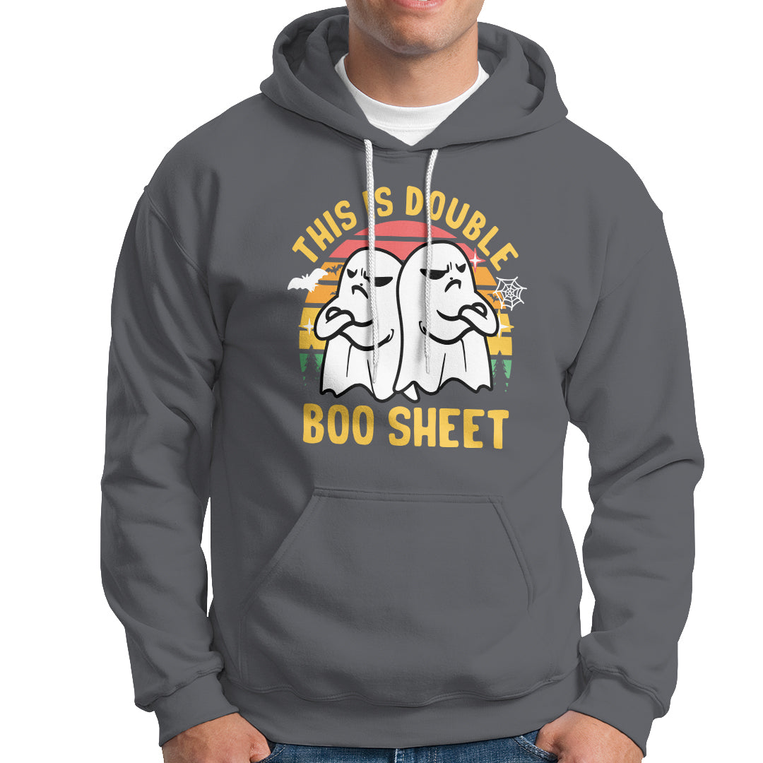 Funny Boo Sheet Hoodie Funny Halloween Boo Ghost Costume This is Double Boo Sheet - Wonder Print Shop