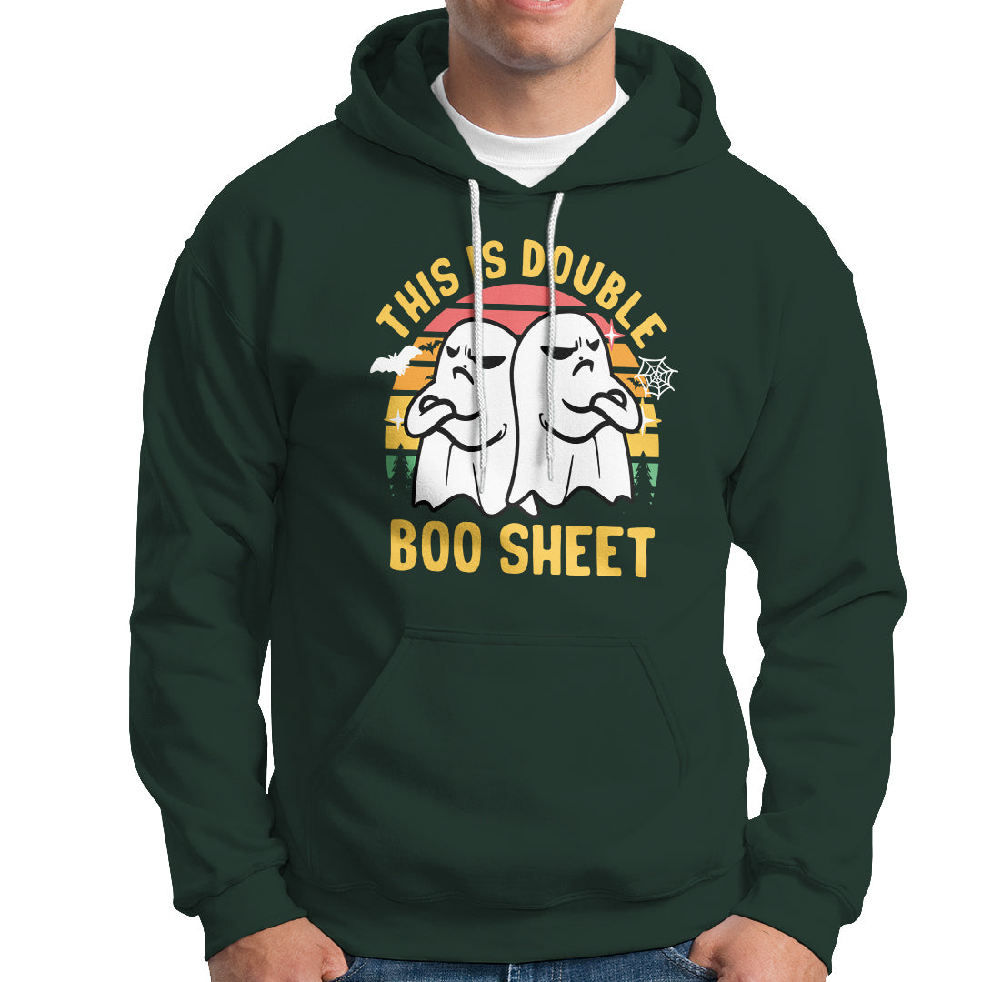 Funny Boo Sheet Hoodie Funny Halloween Boo Ghost Costume This is Double Boo Sheet - Wonder Print Shop