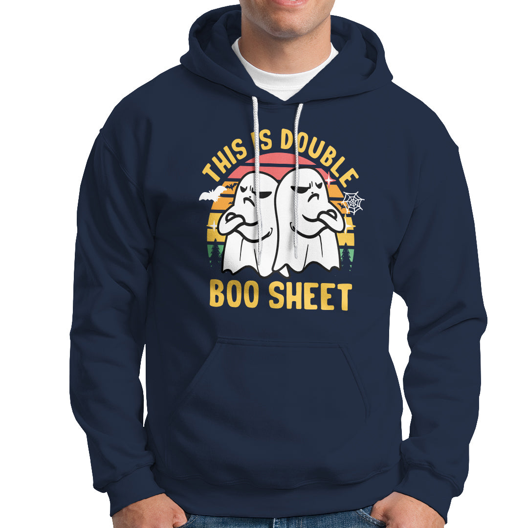 Funny Boo Sheet Hoodie Funny Halloween Boo Ghost Costume This is Double Boo Sheet - Wonder Print Shop