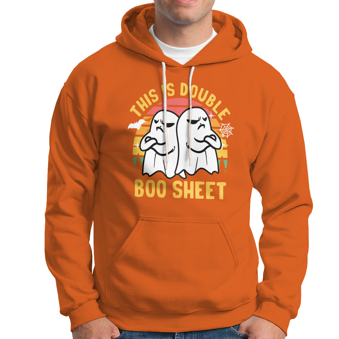 Funny Boo Sheet Hoodie Funny Halloween Boo Ghost Costume This is Double Boo Sheet - Wonder Print Shop