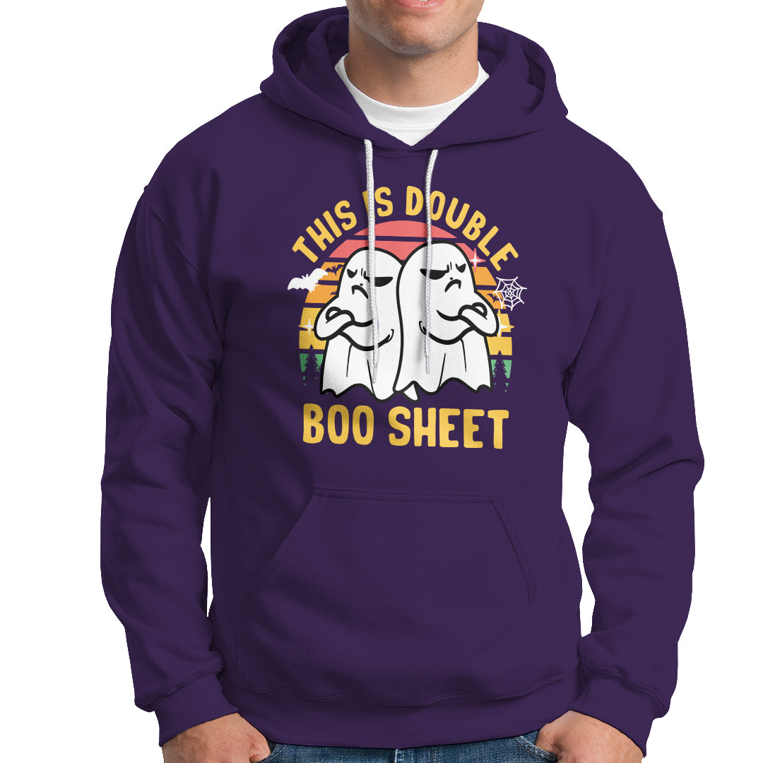 Funny Boo Sheet Hoodie Funny Halloween Boo Ghost Costume This is Double Boo Sheet - Wonder Print Shop