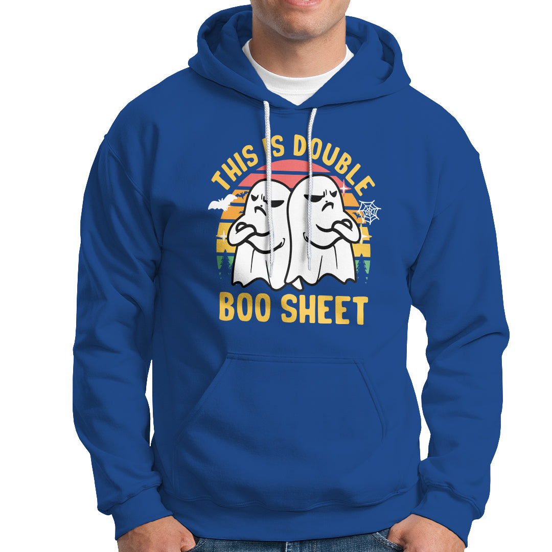 Funny Boo Sheet Hoodie Funny Halloween Boo Ghost Costume This is Double Boo Sheet - Wonder Print Shop