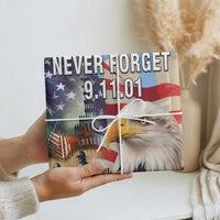 Never Forget 911 Patriotic Memorial Wrapping Paper Roll American Flag Bald Eagle First Responder Tribute