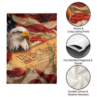 We The People Patriotic Eagle American Flag Garden Flag Liberty Freedom USA Pride Tribute 4th of July Independence Celebration
