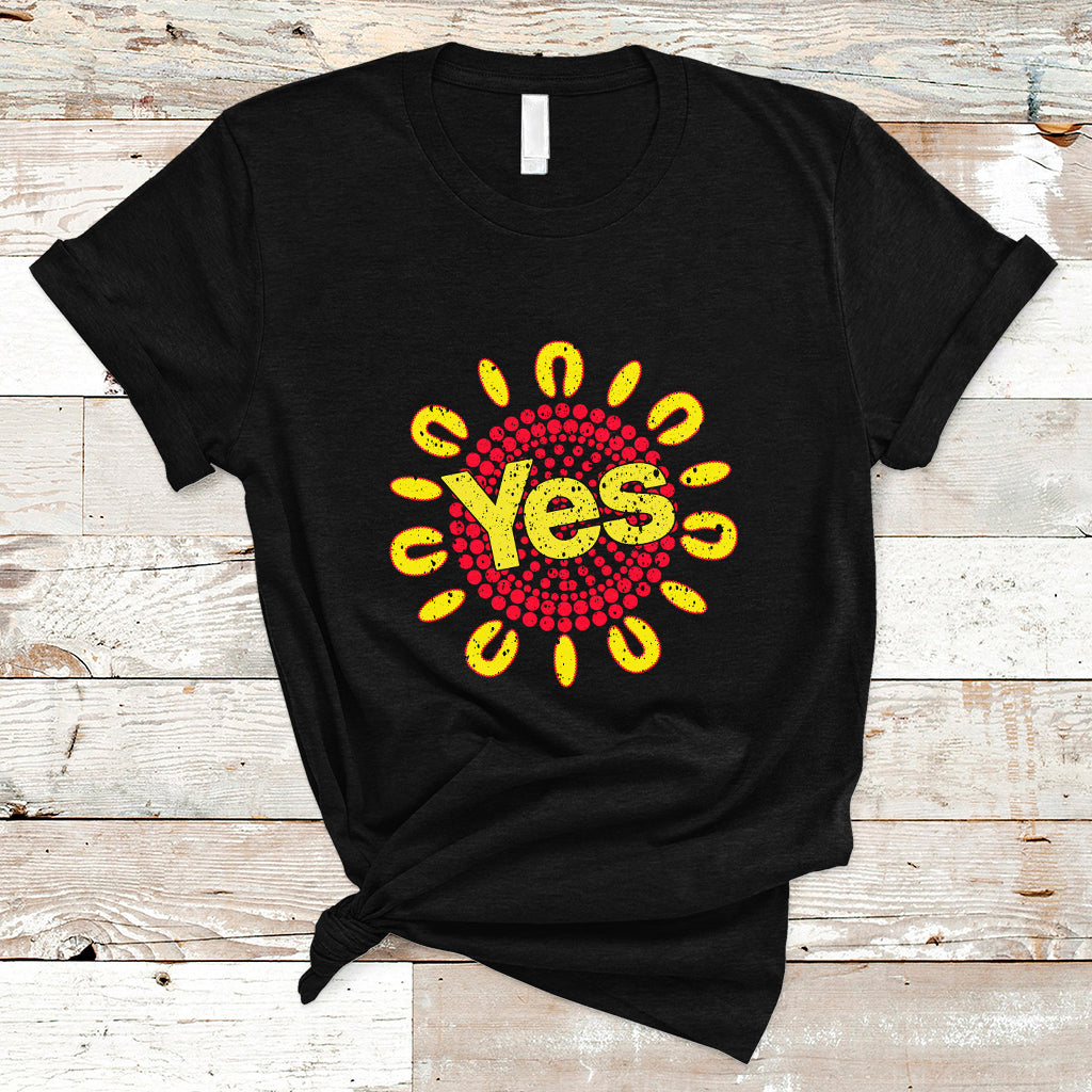 Australia Indigenous T Shirt Aboriginal And Torres Strait Islanders Vote Yes Voice To Parliament - Wonder Print Shop
