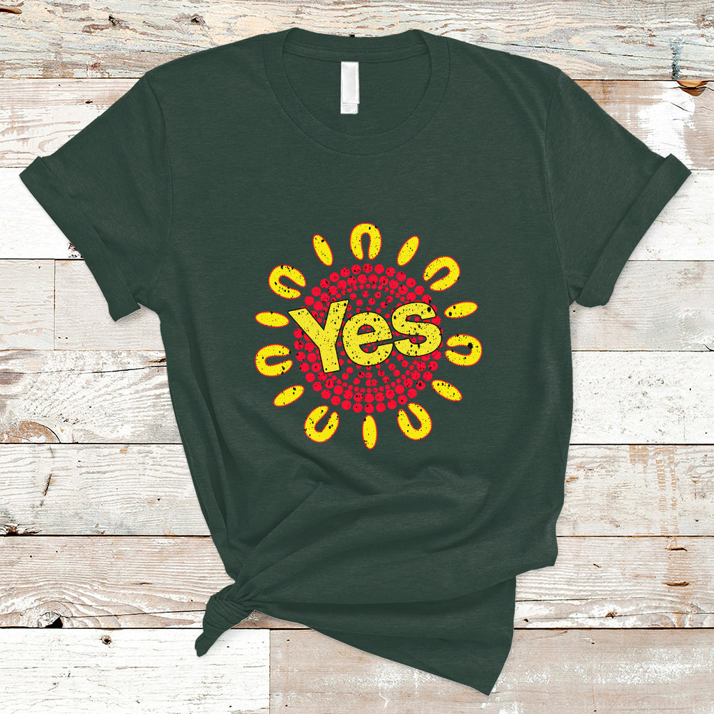 Australia Indigenous T Shirt Aboriginal And Torres Strait Islanders Vote Yes Voice To Parliament - Wonder Print Shop