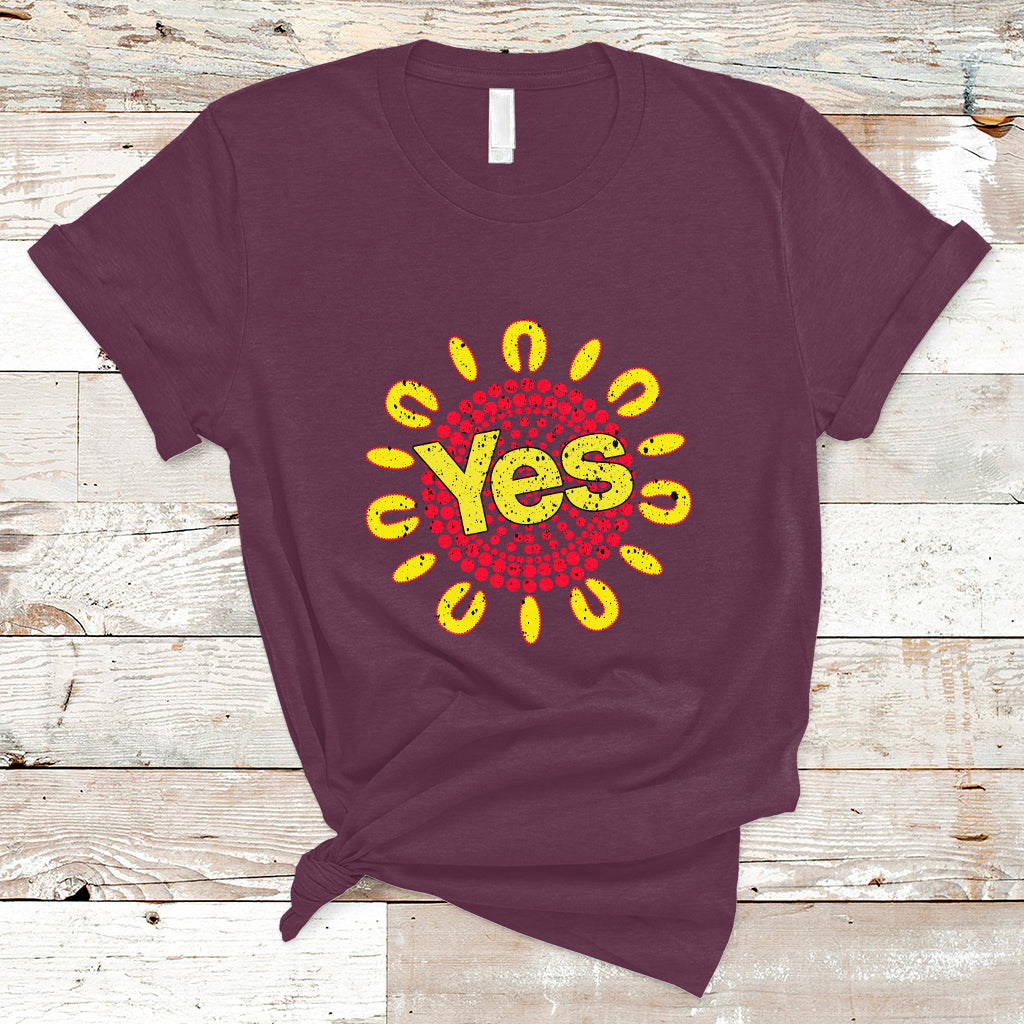 Australia Indigenous T Shirt Aboriginal And Torres Strait Islanders Vote Yes Voice To Parliament - Wonder Print Shop