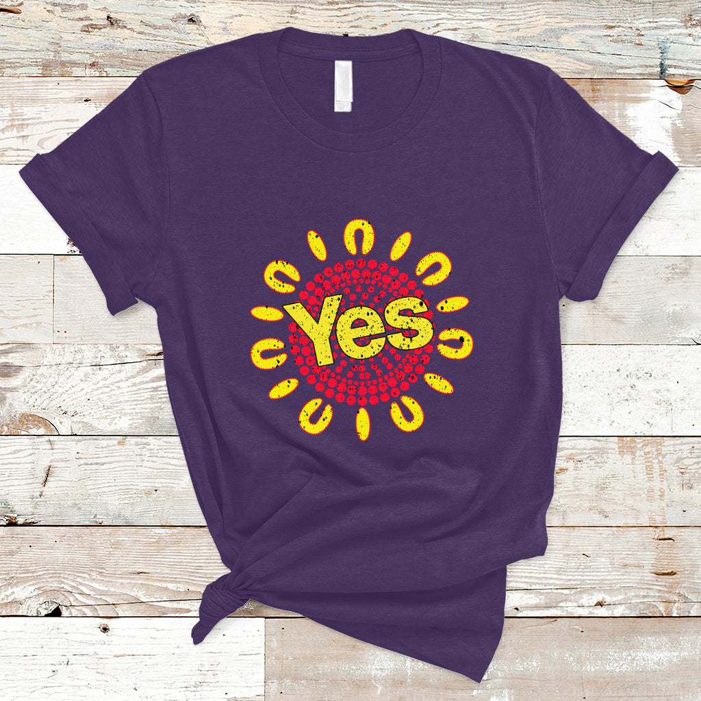 Australia Indigenous T Shirt Aboriginal And Torres Strait Islanders Vote Yes Voice To Parliament - Wonder Print Shop