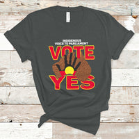 Australia Indigenous T Shirt Aboriginal Flag Vote Yes Urulu Statement - Wonder Print Shop