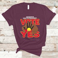 Australia Indigenous T Shirt Aboriginal Flag Vote Yes Urulu Statement - Wonder Print Shop