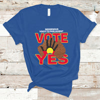 Australia Indigenous T Shirt Aboriginal Flag Vote Yes Urulu Statement - Wonder Print Shop