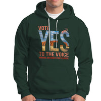 Australia Indigenous Hoodie Vote Yes To The Voice Aboriginal And Torres Strait Islanders - Wonder Print Shop