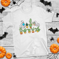 Halloween Gardening T Shirt Cute Gardener Boo Sheet Ghost Garden Plants Lover Halloween Costume - Wonder Print Shop
