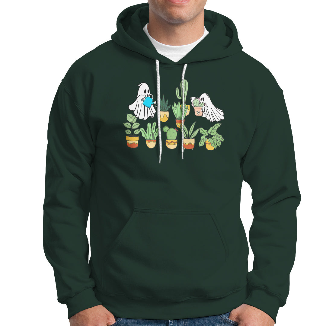 Halloween Gardening Hoodie Cute Gardener Boo Sheet Ghost Garden Plants Lover Halloween Costume - Wonder Print Shop