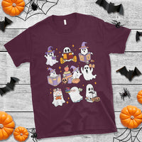 Halloween Reading T Shirt Reading Books Boo Sheet Ghosts Teacher Librarian - Wonder Print Shop