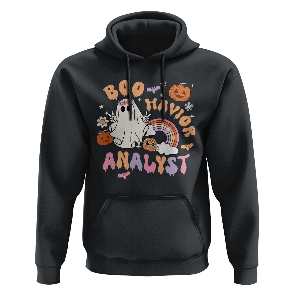 Behavior Analyst Halloween Boo Sheet Hoodie Boo-Havior Analyst ABA RBT BCBA Therapist - Wonder Print Shop