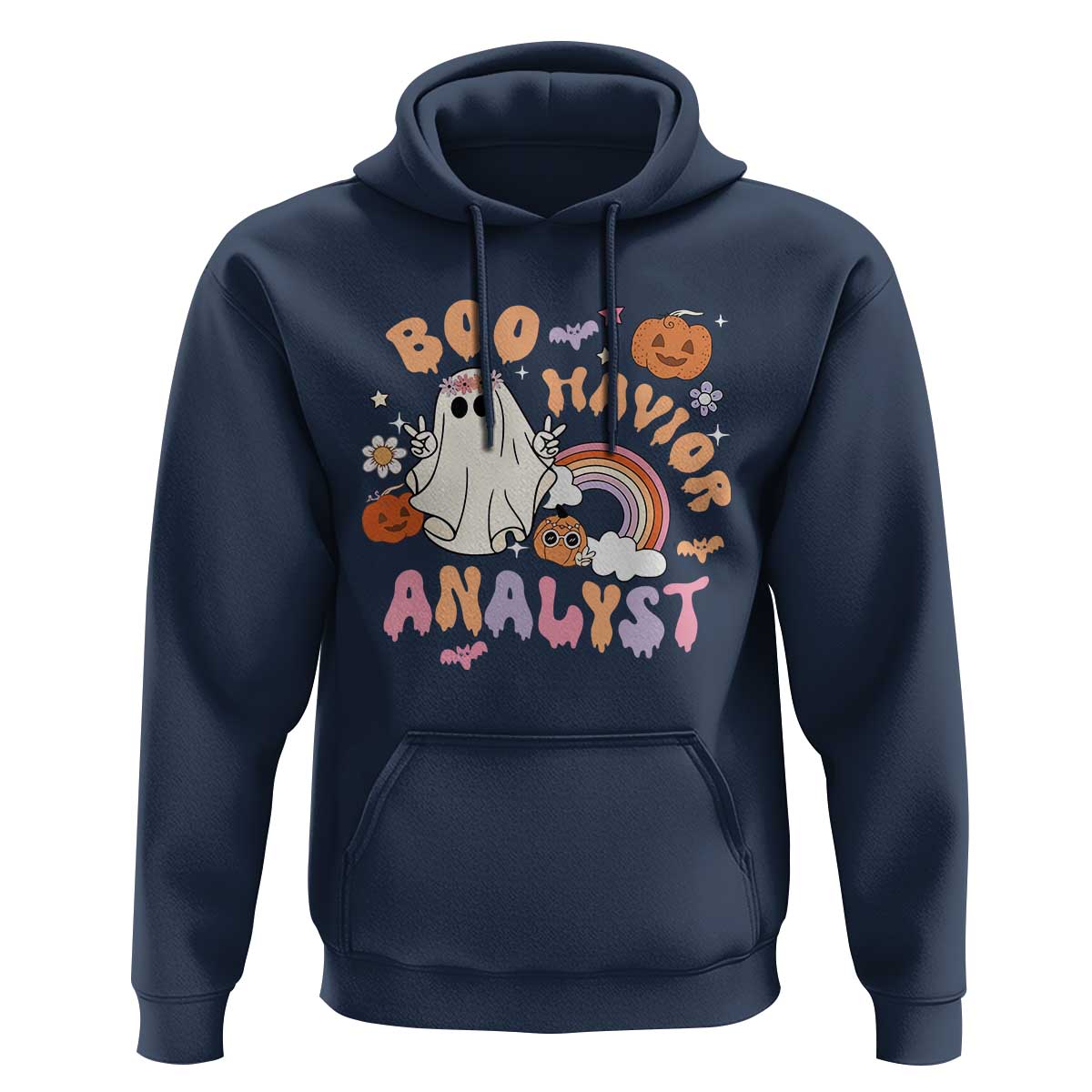 Behavior Analyst Halloween Boo Sheet Hoodie Boo-Havior Analyst ABA RBT BCBA Therapist - Wonder Print Shop