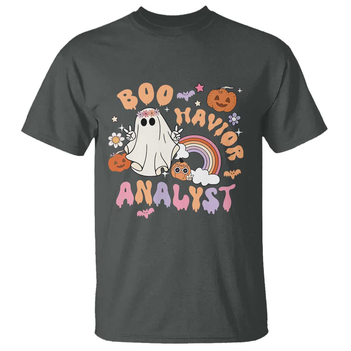 Behavior Analyst Halloween Boo Sheet T Shirt Boo-Havior Analyst ABA RBT BCBA Therapist - Wonder Print Shop