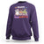 Hallothanksmas Sweatshirt Halloween Thanksgiving Christmas Groovy Happy HalloThanksMas - Wonder Print Shop