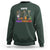 Hallothanksmas Sweatshirt Halloween Thanksgiving Christmas HalloThanksMas Skeleton - Wonder Print Shop