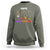 Hallothanksmas Sweatshirt Halloween Thanksgiving Christmas HalloThanksMas Skeleton - Wonder Print Shop