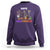 Hallothanksmas Sweatshirt Halloween Thanksgiving Christmas HalloThanksMas Skeleton - Wonder Print Shop