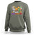 Hallothanksmas Sweatshirt Halloween Thanksgiving Christmas HalloThanksMas Dinosaur - Wonder Print Shop