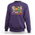 Hallothanksmas Sweatshirt Halloween Thanksgiving Christmas HalloThanksMas Dinosaur - Wonder Print Shop