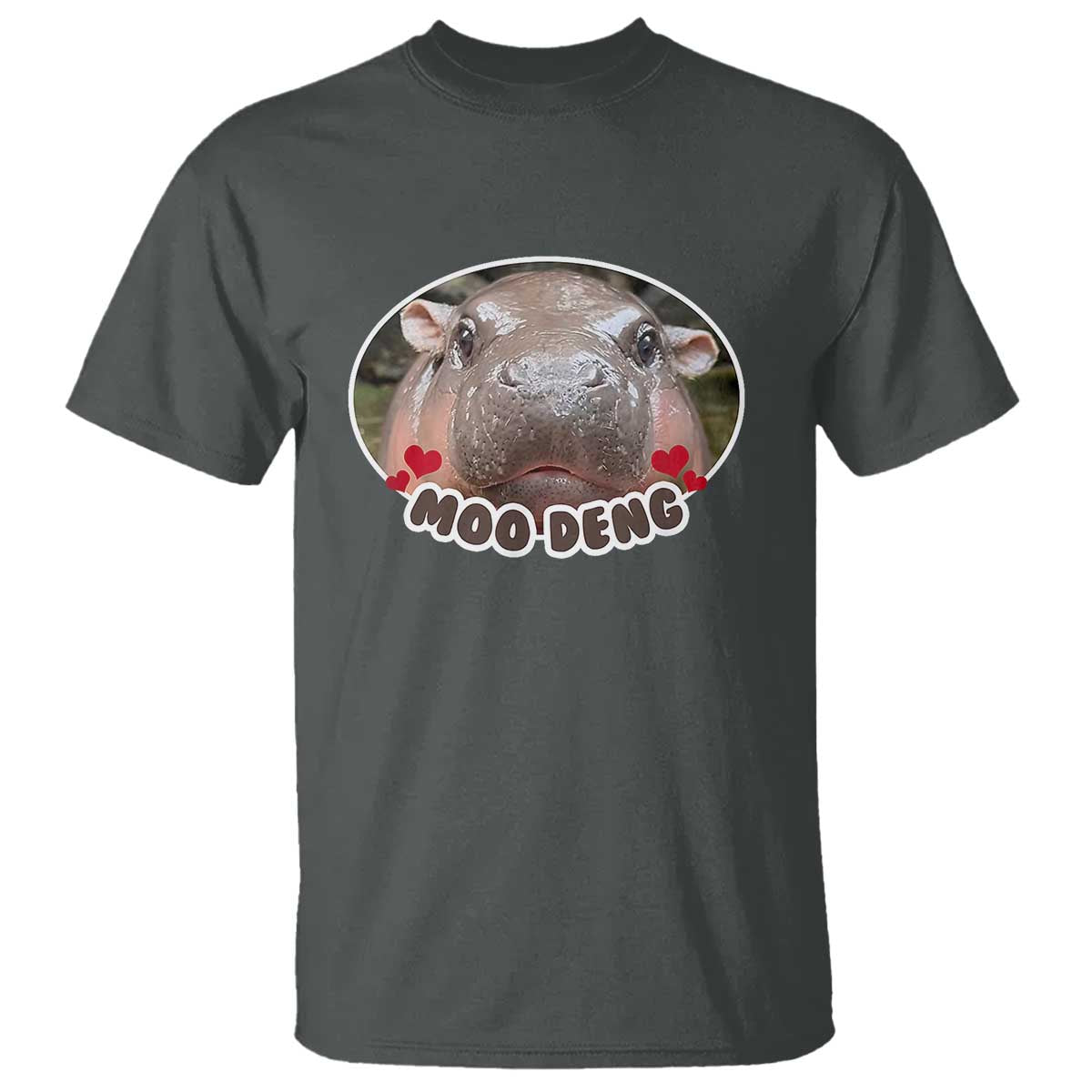 Baby Hippo Moo Deng T Shirt Cute Pygmy Hippopotamus Meme - Wonder Print Shop