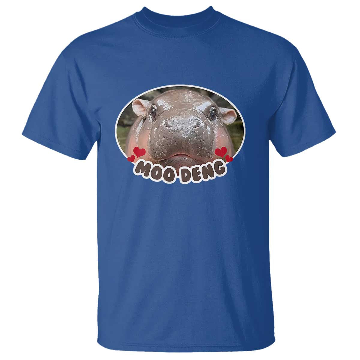 Baby Hippo Moo Deng T Shirt Cute Pygmy Hippopotamus Meme - Wonder Print Shop